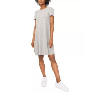 Riley & Rae Women's Puff Sleeve Dress - Silver Heather XS